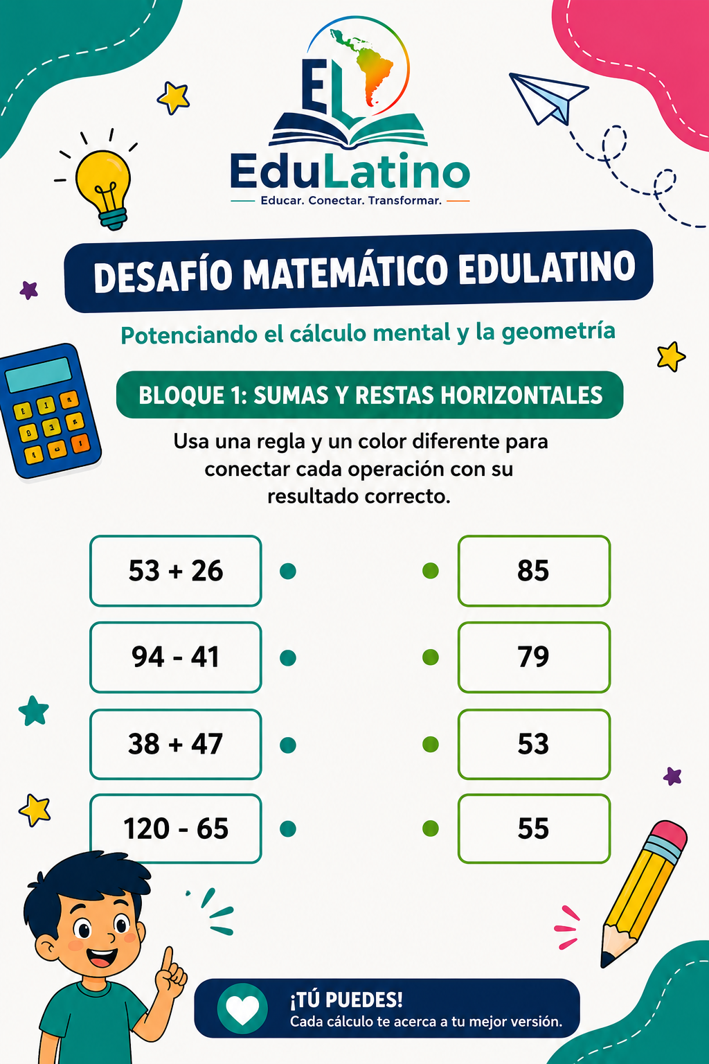 Desafío de Conexiones: ¡Agilidad Mental Aritmética!