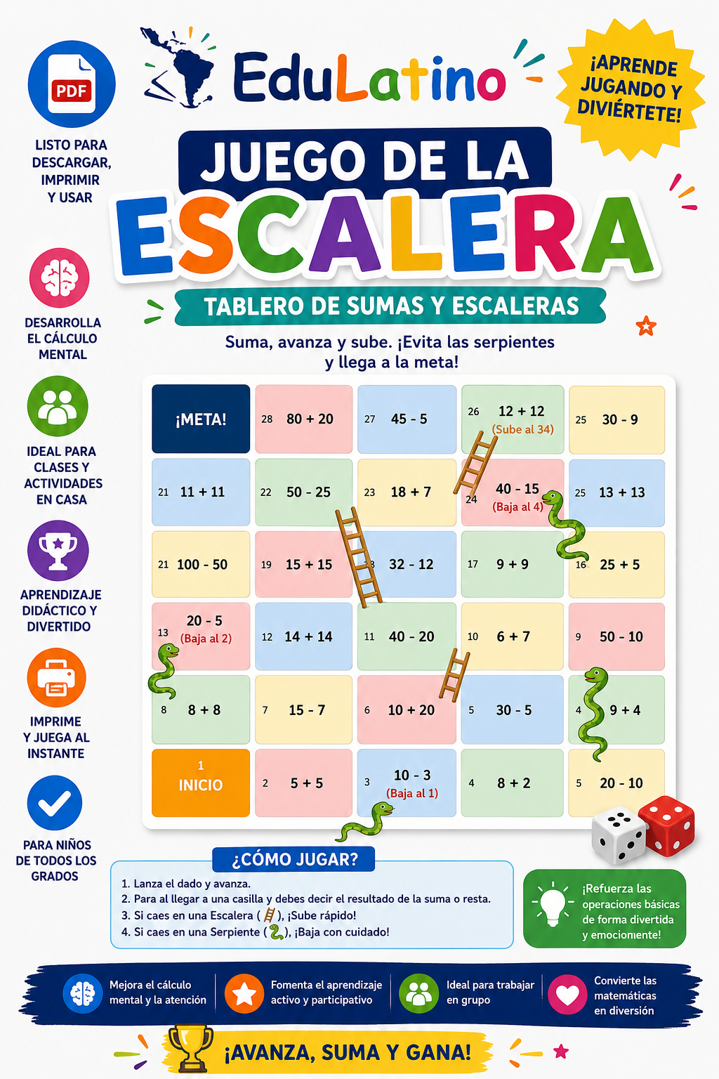 Bingo Matemático – Multiplicación y División | EduLatino